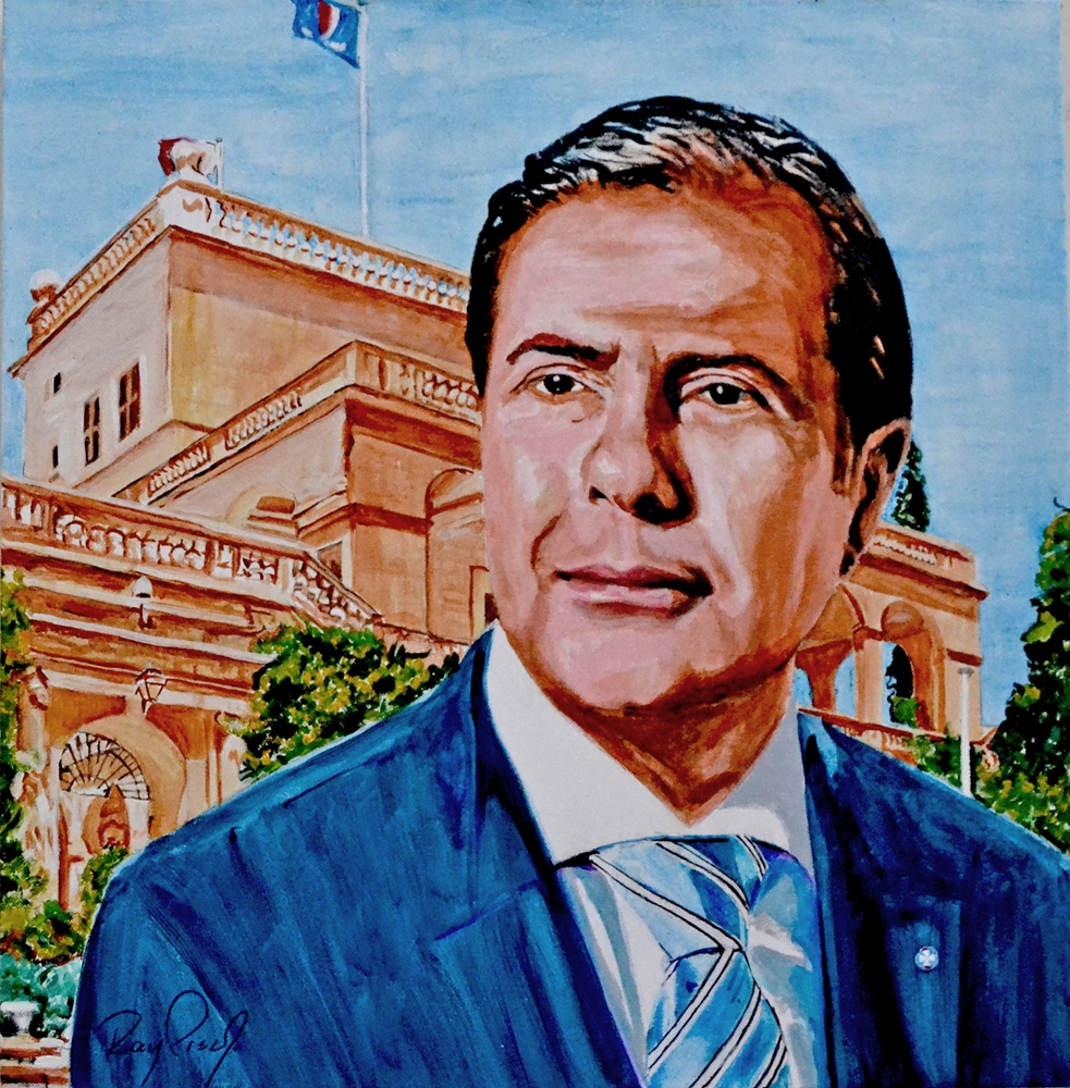 Portrait HE President Emeritus George Abela