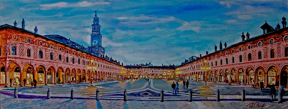 Panorama Piazza Ducale Vigevano